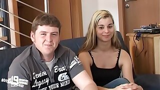 Mouth-watering Teenage Melanie - Home Casting