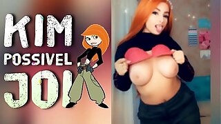 Kim Possible JOI PORTUGUES Comandando Tua Punheta - Jerk Off Challenge JOI  (VERY HARD) Meaty Boobs Meaty Ass - Cosplay Girl