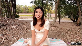Real Teenagers - Uber-cute 19 Year Senior Latina Shoots Her First-ever Porn