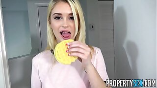 PropertySex - Hot petite blonde nubile ravages her roomie